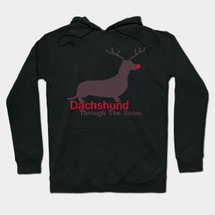 Dachshund Through The Snow Hoodie